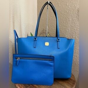 MCM ZIPPERED TOTE WITH POUCH